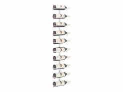 Clearance Botellero de pared para 10 botellas de metal ES865995 Blanco