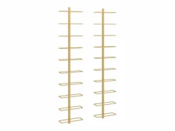 Online Botellero de pared para 10 botellas 2 unidades metal ES311299 Botellero|Accesorios Para Vino Y Bar