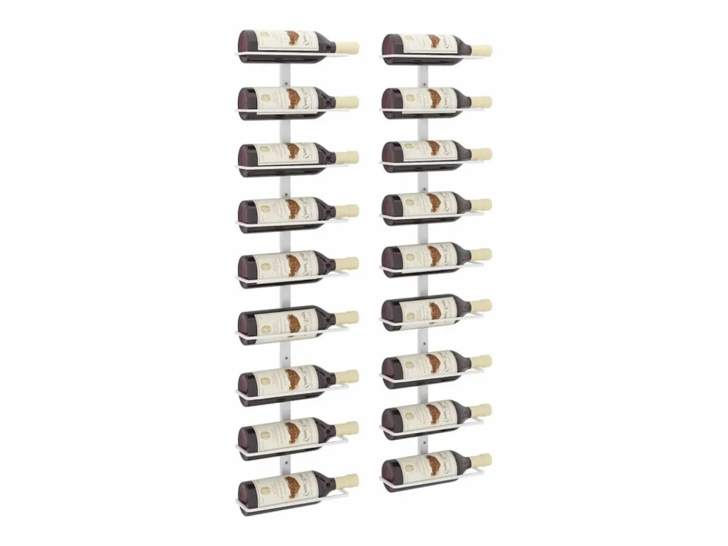 Sale Botellero de pared para 9 botellas 2 unidades hierro ES833479 Botellero|Accesorios Para Vino Y Bar