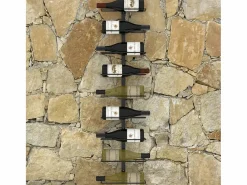 Botellero de pared para 9 botellas hierro ES384182