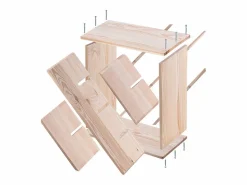 Online Botellero Loreo rejilla de madera marrón claro 2 piezas Botellero|Accesorios Para Vino Y Bar