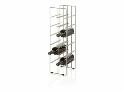 New Botellero moderno de metal satinado para 12 botellas de vino Jin Multicolor