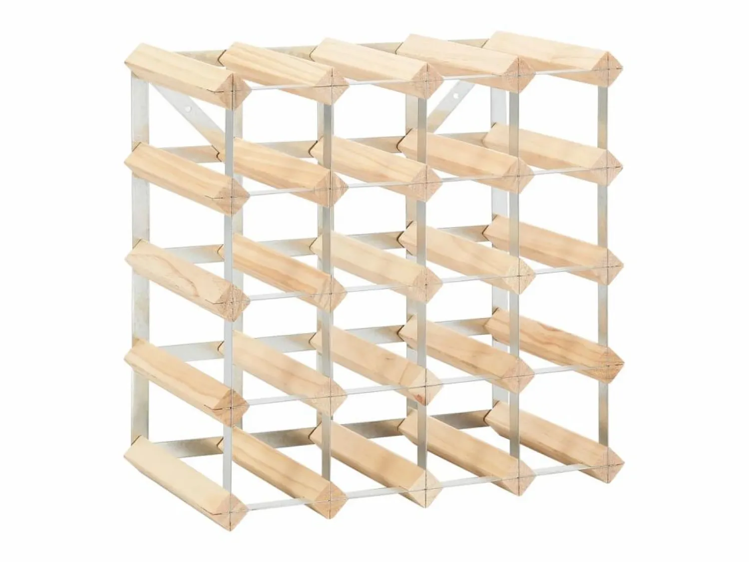 Online Botellero para 20 botellas de madera maciza de pino ES980642 Botellero|Accesorios Para Vino Y Bar