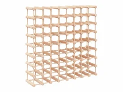 Discount Botellero para 72 botellas madera maciza pino 90,5x23x90,5 cm ES167451 Botellero|Accesorios Para Vino Y Bar