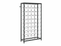 Botellero para 45 botellas hierro forjado 54x18x100 cm ES645414 Negro