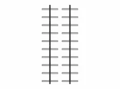 Botelleros de pared para 20 botellas 2 unidades metal ES404606