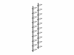 Botelleros de pared para 20 botellas 2 unidades metal ES404606