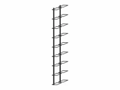 Clearance Botelleros de pared para 18 botellas 2 unidades hierro ES881430 Negro