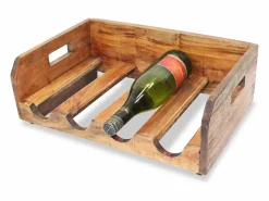 Clearance Botelleros para 16 botellas 4 uds madera maciza reciclada ES182196 Botellero|Accesorios Para Vino Y Bar