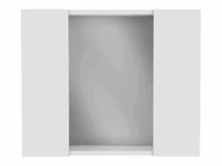 Hot Botiquín Artemisa en Melamina, con 6 estantes interno y dos puertas, con espejo , 49.53 cm X 59.94 cm X 13.71 cm , Mueble De Pared Para Baño