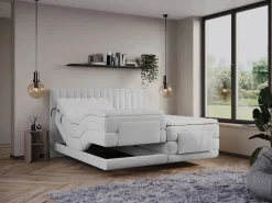 Palacio Boxspring completo - 2 x 80 x 200 cm - Terciopelo - - DONISI de