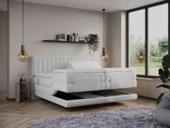 Palacio Boxspring completo - 2 x 80 x 200 cm - Terciopelo - - DONISI de