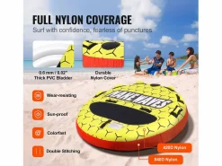 Boya Remolcada Inflable SucceBuy, para 1 a 3 Pasajeros, 231 kg, Tubo Remolcable para Barco