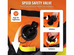 Boya Remolcada Inflable SucceBuy, para 1 a 2 Pasajeros, 154 kg, con Asientos y Espaldar