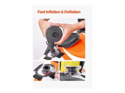 Boyera Remolcada Hinchable SucceBuy, Tubo de Deporte Náutico Hinchable para 1 a 2 Pasajeros, para Navegación Recreativa