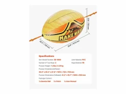 Hot Boyera Traccionada con Pelota Auxiliar SucceBuy, para Barco Inflable Remolcable de PVC, para Navegación Recreativa Deportes Náuticos
