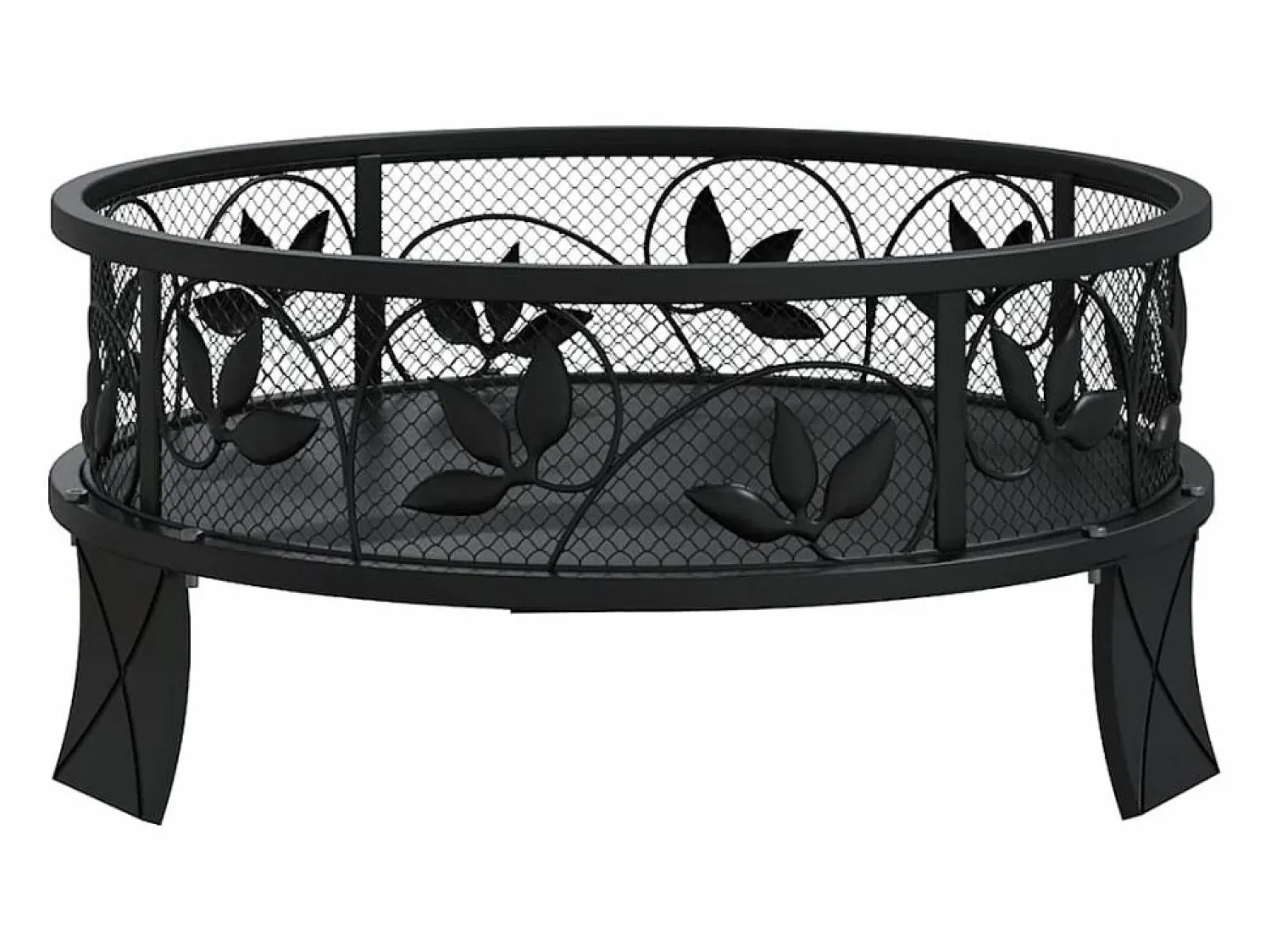 Online vidaxl Brasero con atizador acero XXL 50 cm Negro