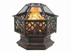 Hot Brasero con atizador acero 62x54x56 cm Brasero