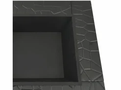 Outlet vidaxl Brasero con atizador acero 79x79x46,5 cm Negro