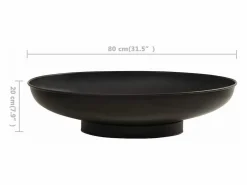 vidaxl Brasero de acero 80 cm