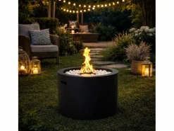 Best Brasero de bioetanol RODI redondo para uso interior y exterior, diámetro 47,5 cm Chimenea|Chimenea