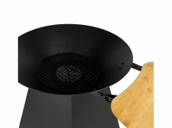 Clearance Somagic Brasero de carbón con placa de hierro fundido esmaltado Negro
