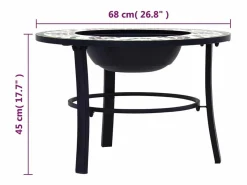 New Brasero de mosaico cerámica 68 cm Brasero