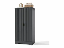 Outlet Buffet de cocina moderno 60,5x40x120cm - con luz detector LED - con 2 puertas y un portaespecias - Aparador De Cocina