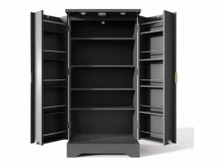 Outlet Buffet de cocina moderno 60,5x40x120cm - con luz detector LED - con 2 puertas y un portaespecias - Aparador De Cocina