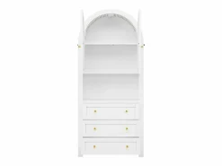 Buffet de cocina 70x35x180 cm - 2 puertas y 3 cajones - superficie arqueada - Aparador De Cocina