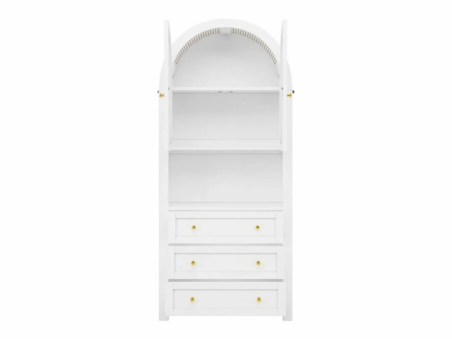 Buffet de cocina 70x35x180 cm - 2 puertas y 3 cajones - superficie arqueada - Aparador De Cocina