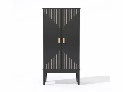 Sale Buffet de cocina 59x30x120cm - 2 puertas de almacenamiento con estantes - estilo retro - Aparador De Cocina