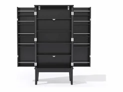 Sale Buffet de cocina 59x30x120cm - 2 puertas de almacenamiento con estantes - estilo retro - Aparador De Cocina