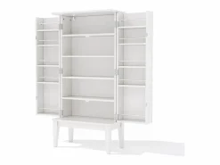 Buffet de cocina 59x30x120cm - 2 puertas de almacenamiento con estantes - estilo retro - Aparador De Cocina