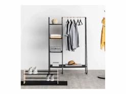 5five Burro de Ropa 1 Barra 4 Estantes Metal 150x102 cm