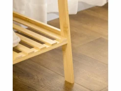 Discount Burro perchero River 2 estantes + 2 ganchos natural 139x114x40 cm Burro Para Ropa