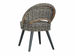 Discount Butaca de ratán kubu 60x60x79 cm SHL5413 Negro