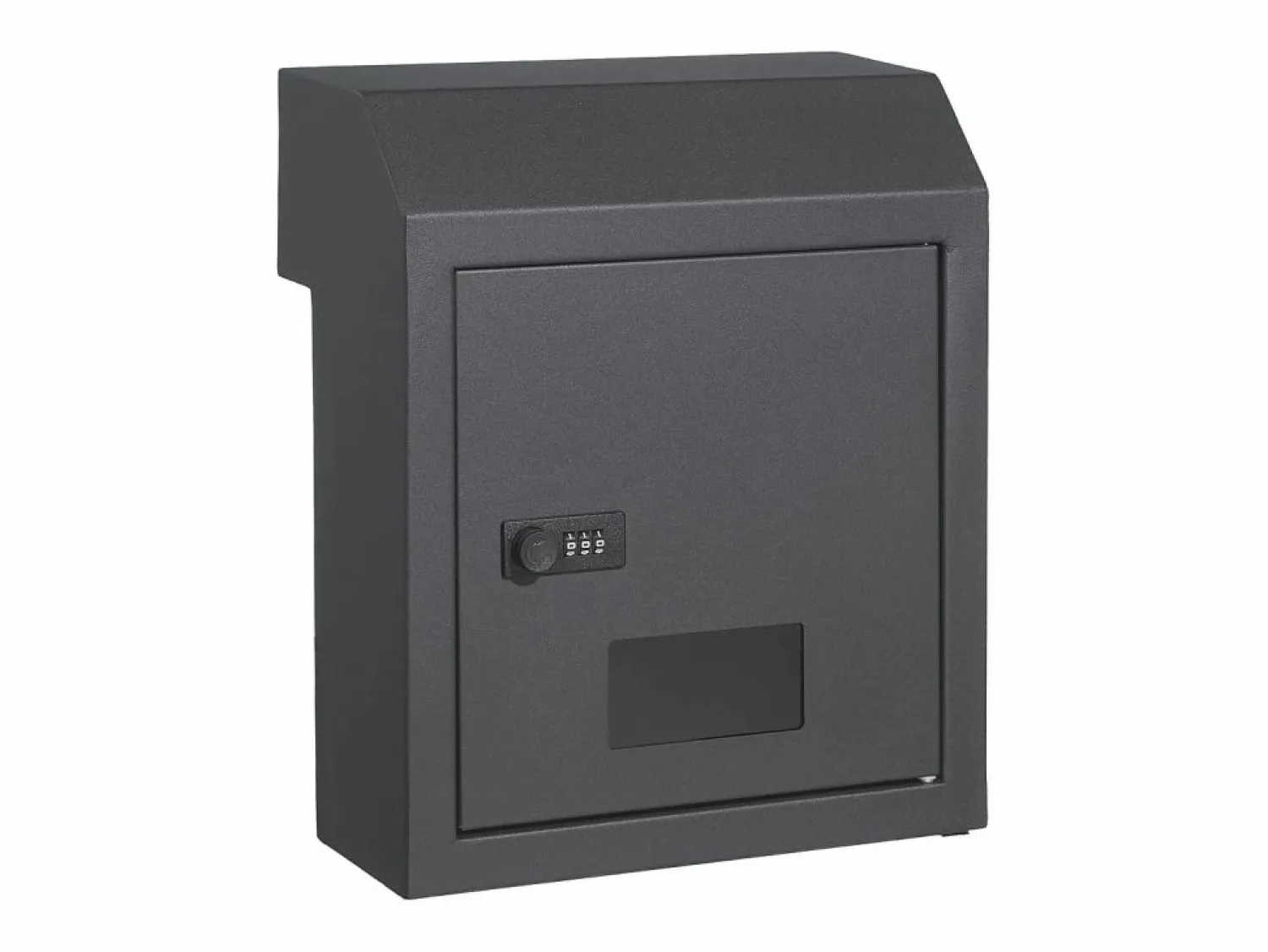 Outlet Buzón Con Llave a Través de la Puerta SucceBuy, Cerradura de Combinación, Gris Oscuro – Almacenamiento Seguro y Elegante del Correo Negro