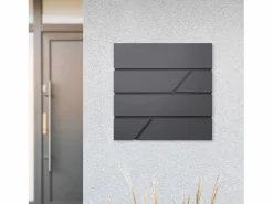 Sale ML-DESIGN Buzón correos acero antracita casillero portal depósito de periódico 2 llaves Gris antracita