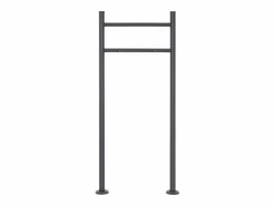 Hot Buzón de acero inoxidable para correos y periodicos + base poste 120cm antracita Buzón
