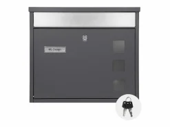Best Buzón de acero inoxidable montado en pared antracita moderno casillero de correo Buzón