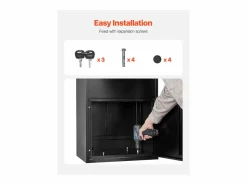 Buzón SucceBuy Buzón de Entrega para Exteriores con Cerradura, 119 cm, Buzón de Entrega Seguro