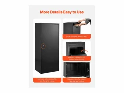 Buzón SucceBuy Buzón de Entrega para Exteriores con Cerradura, 119 cm, Buzón de Entrega Seguro