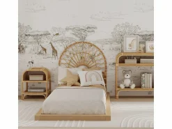 Online Cabecera de 90 cm en ratán natural - Bahia Muebles Niño