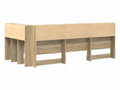New Cabecera de almacenamiento con estante Roble Sonoma 90 cm Cabecero Y Puente De Cama