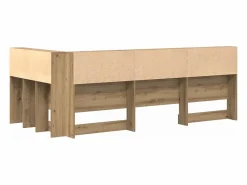 Sale Clicnbuy Cabecera de almacenamiento con estante Roble artisan 90 cm Marru00f3n