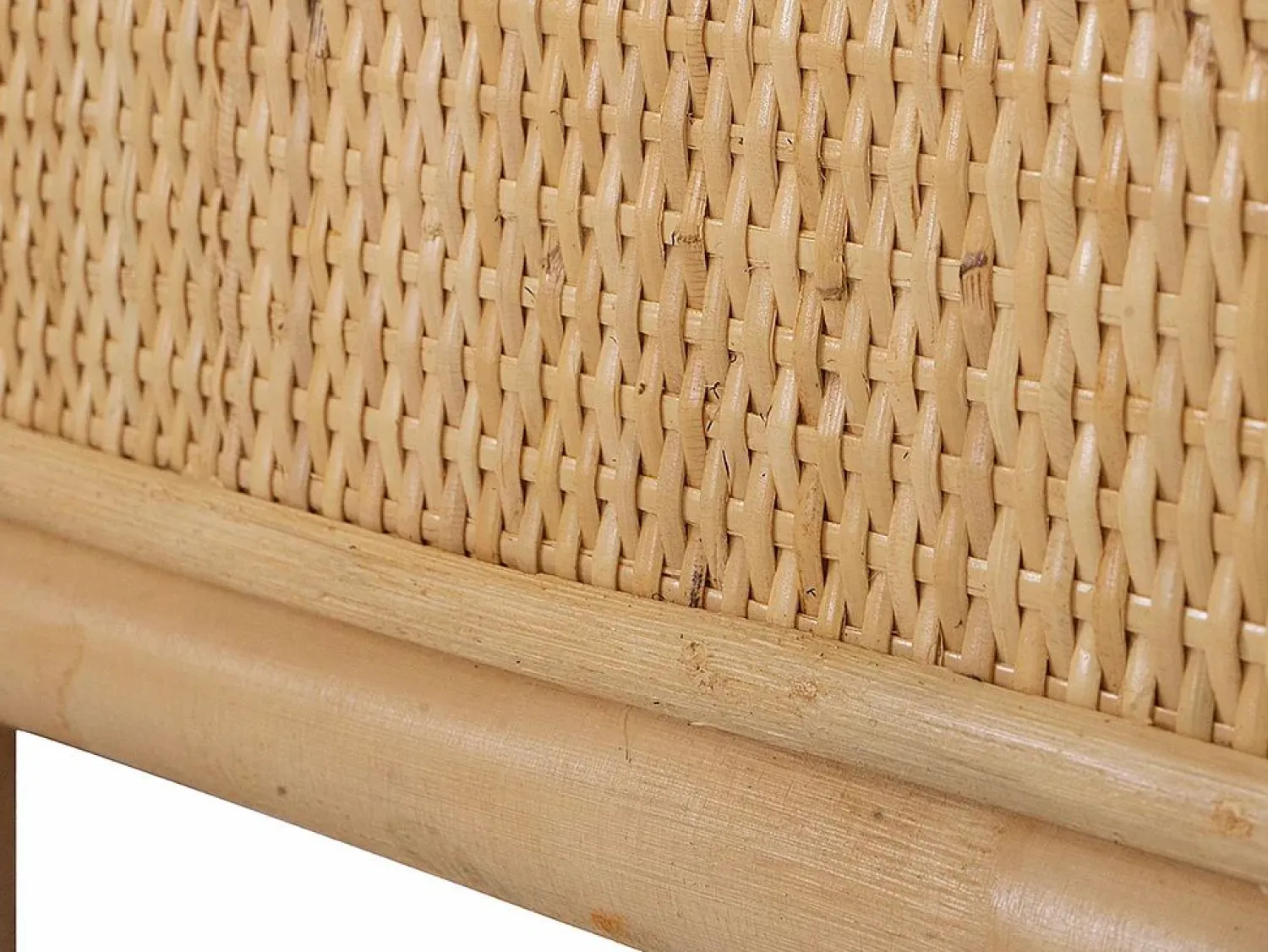 Vente-unique Cabecero 140 cm de ratán color natural - SOLIA