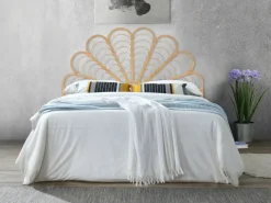 Clearance Vente-unique Cabecero 160 cm de ratán color natural FLOSIA Color natural claro