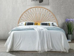 Online Vente-unique Cabecero 160 cm de ratán color natural - SOLIA Color natural claro