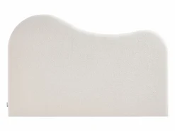 New Vente-unique Cabecero 160 cm en - Tela bouclé - - VORIOTA Blanco